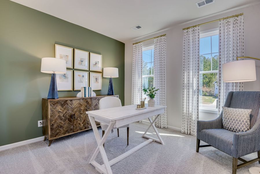 Furnished interior in a model home at Rosinburg Glen in Zebulon (Image 23).
