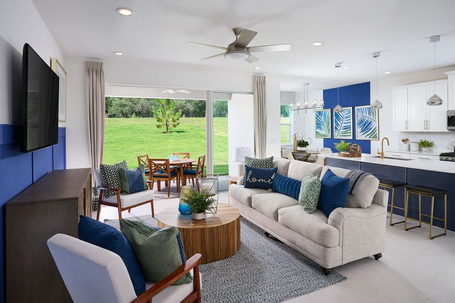 Furnished interior in a model home at Summerbrooke in Mount Dora (Image 18).