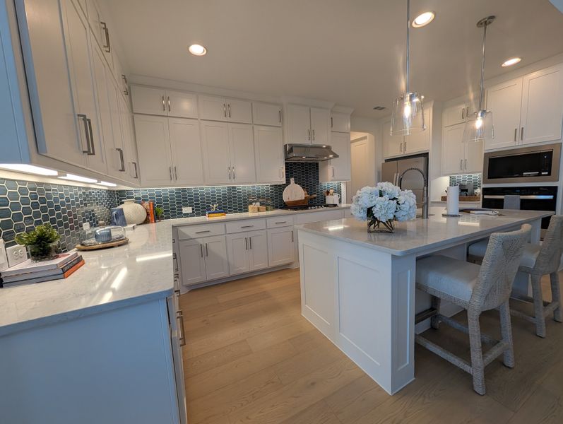 Furnished interior in a model home at Landmark in Denton (Image 19).