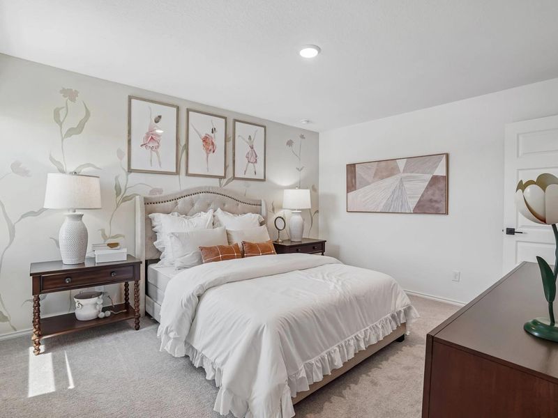Furnished interior in a model home at Fairway Crossing in Converse (Image 19).