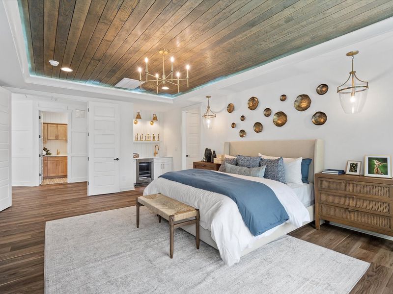 Furnished interior in a model home at Lakestone Cove in Belmont (Image 6).