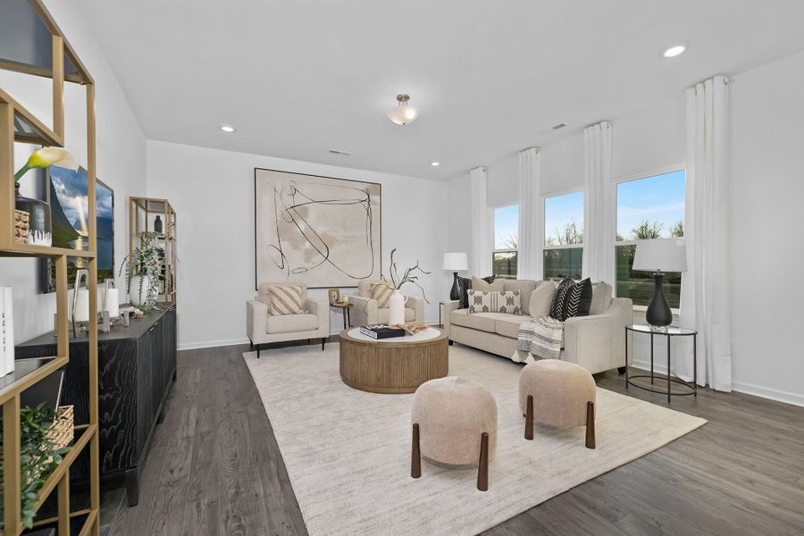 Furnished interior in a model home at Whispering Hills in Locust (Image 5).