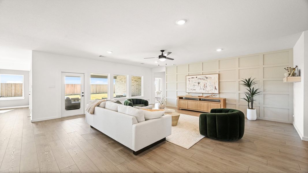 Furnished interior in a model home at Riverside Estates in Mont Belvieu (Image 6).