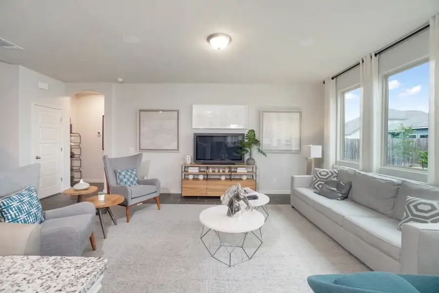 Furnished interior in a model home at Venado Crossing in Cibolo (Image 13).