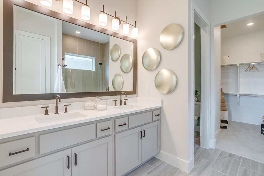 Furnished interior in a model home at Wildflower Ranch in Fort Worth (Image 10).