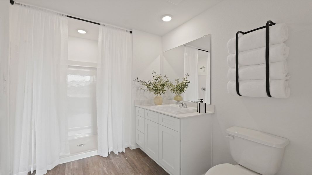 Furnished interior in a model home at Sunset Valley in Hockley (Image 19).