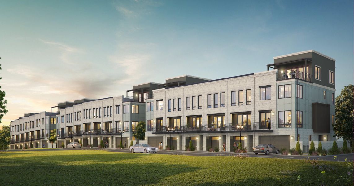 Front exterior of a home in the Interlock community, located in Atlanta, GA (Image 2). Front exterior of a home in the Interlock community, located in Atlanta, GA (Image 2).