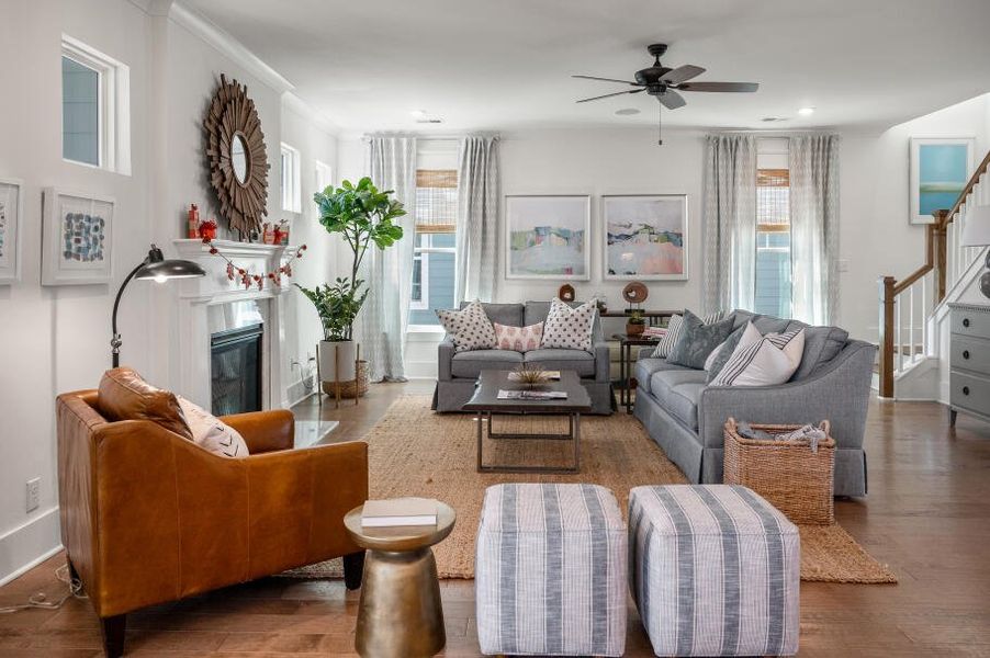 Furnished interior in a model home at Landings at Sweetwater in Charleston (Image 11). Furnished interior in a model home at Landings at Sweetwater in Charleston (Image 11).