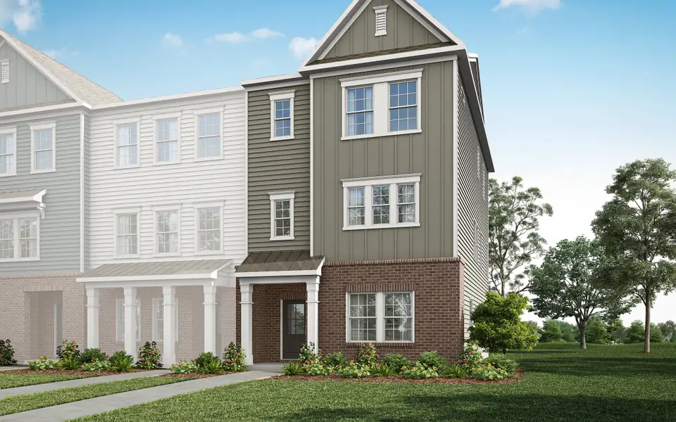 Front exterior of a home in the The Grove at Latta Park community, located in Durham, NC (Image 7).