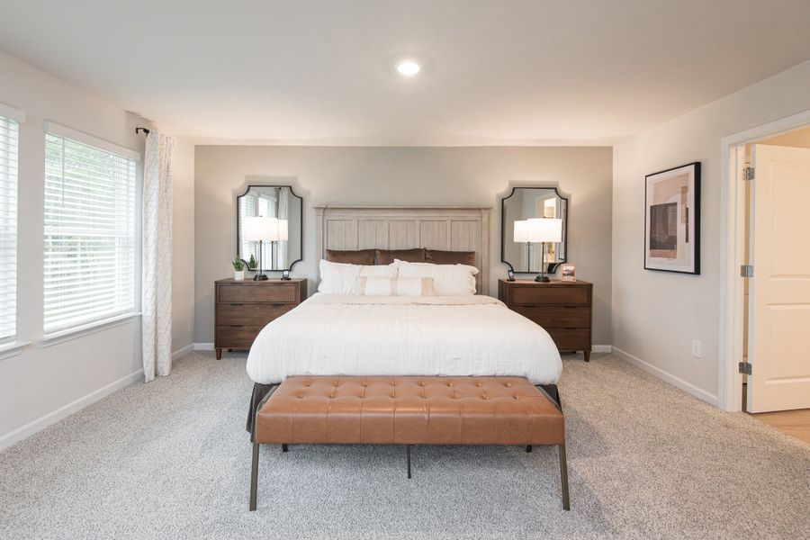 Furnished interior in a model home at Manning Mill in Adairsville (Image 9).