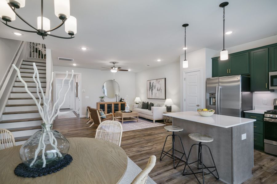 Furnished interior in a model home at Reidville Town Center in Reidville (Image 4).