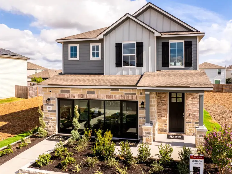 Front exterior of a home in the Talley Fields community, located in San Antonio, TX (Image 2).