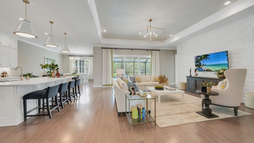 Furnished interior in a model home at Avelina in Venice (Image 9). Furnished interior in a model home at Avelina in Venice (Image 9).