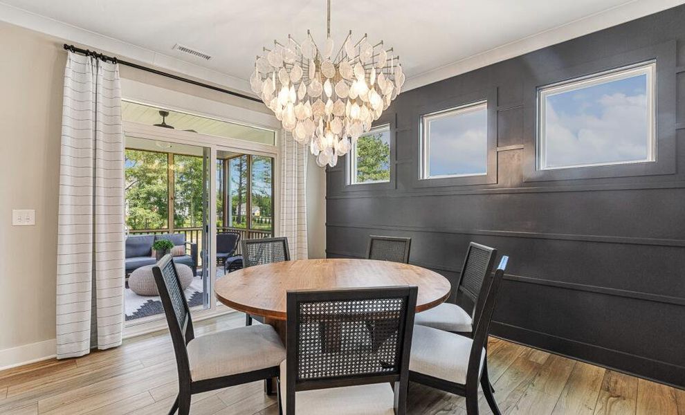 Furnished interior in a model home at Weddington in Benson (Image 23).