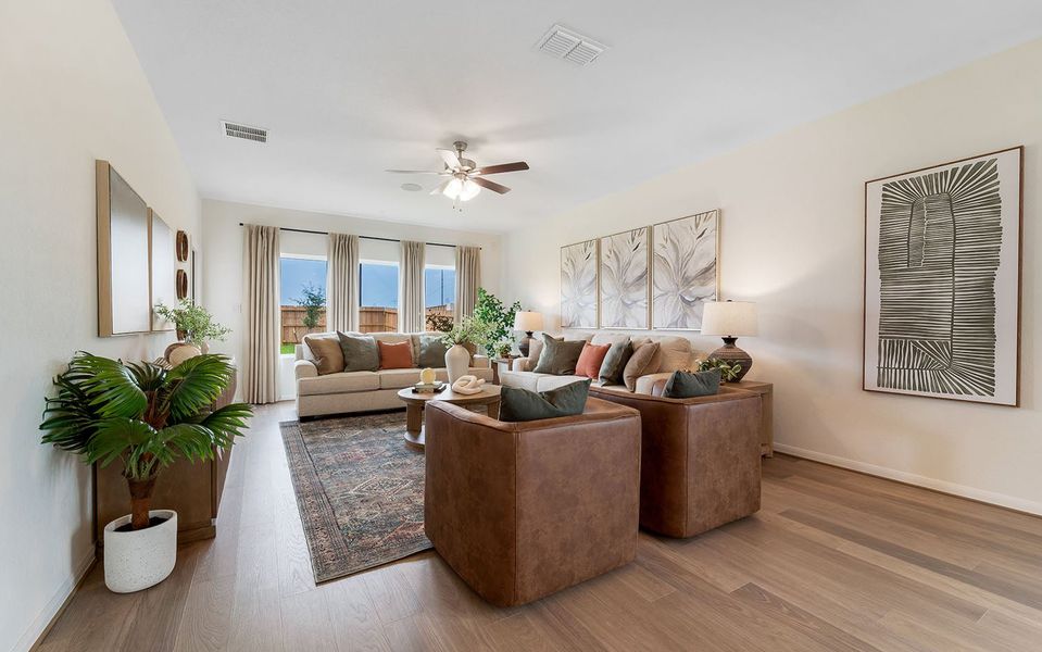 Furnished interior in a model home at Garden Grove in San Antonio (Image 14). Furnished interior in a model home at Garden Grove in San Antonio (Image 14).