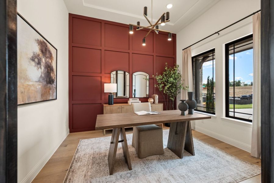 Furnished interior in a model home at Park Hills in Rockwall (Image 4). Furnished interior in a model home at Park Hills in Rockwall (Image 4).