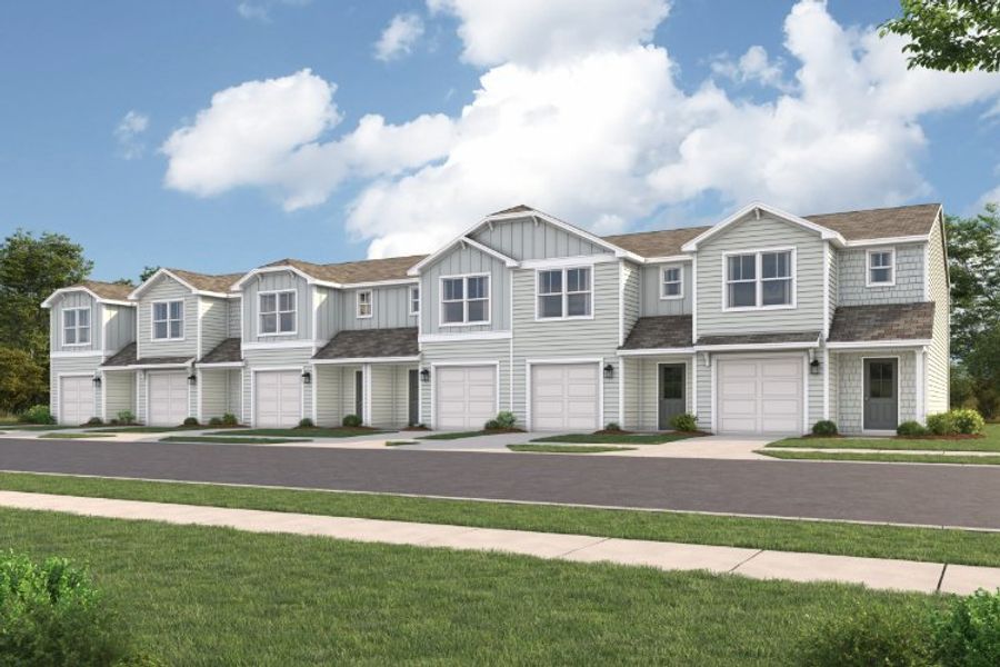 A large white house. A large white house.