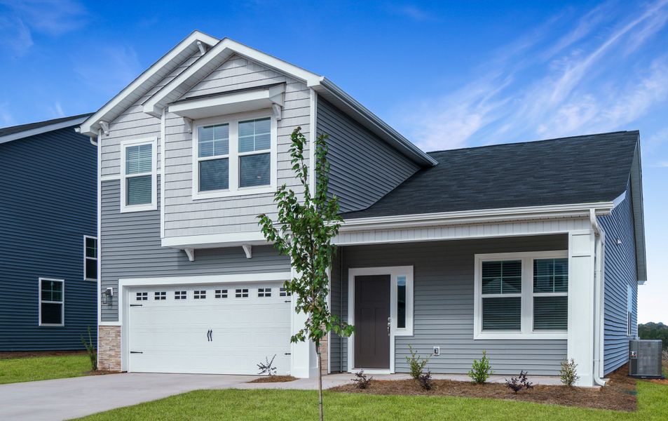 Front exterior of a home in the Holly Ridge community, located in Greenville, SC (Image 28).