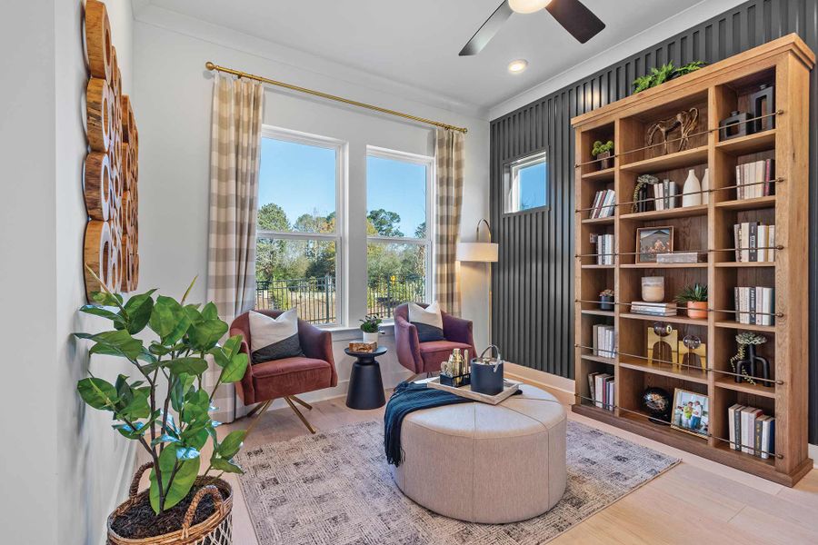 Furnished interior in a model home at Havencroft in Woodstock (Image 34).