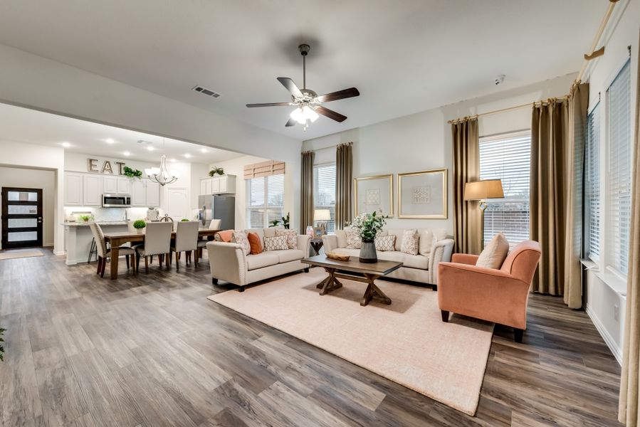 Furnished interior in a model home at Green Meadows in Anna (Image 18).