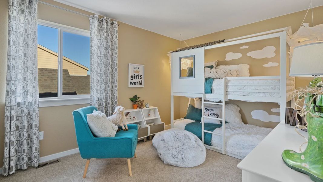 Furnished interior in a model home at Trailside on Harmony in Timnath (Image 14). Furnished interior in a model home at Trailside on Harmony in Timnath (Image 14).