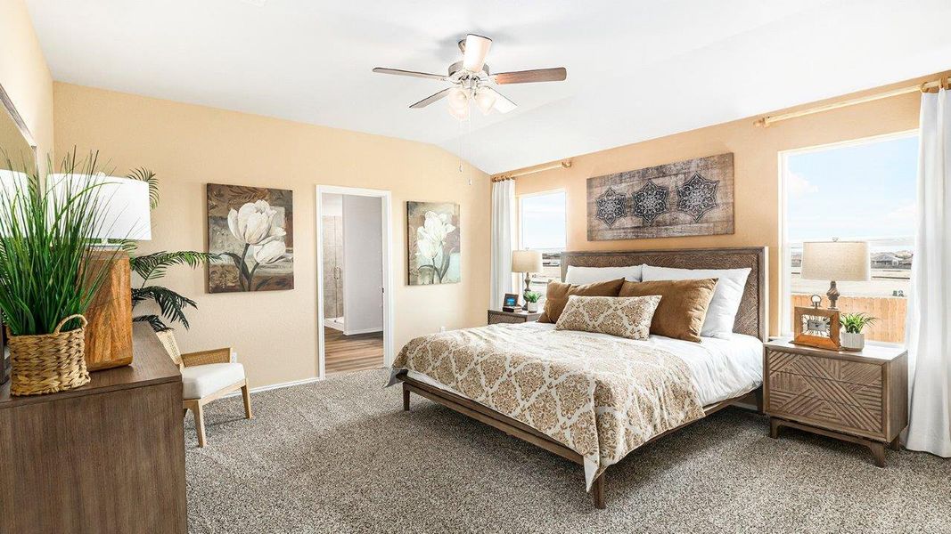 Furnished interior in a model home at Mitchell Farm in Killeen (Image 12).