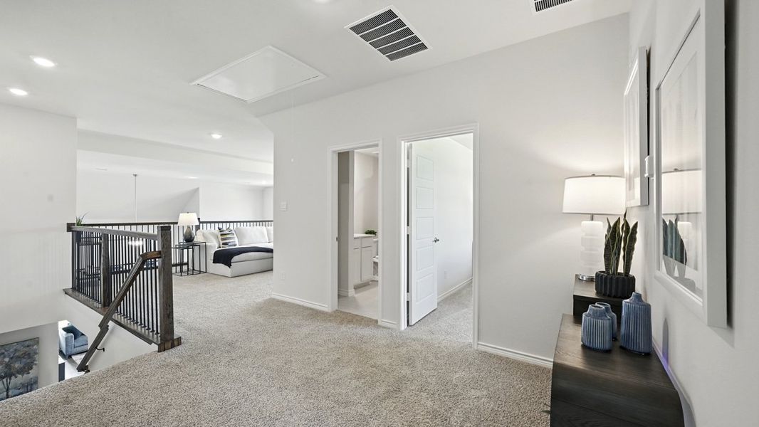 Furnished interior in a model home at Lilybrooke at Legacy Hills in Celina (Image 26).