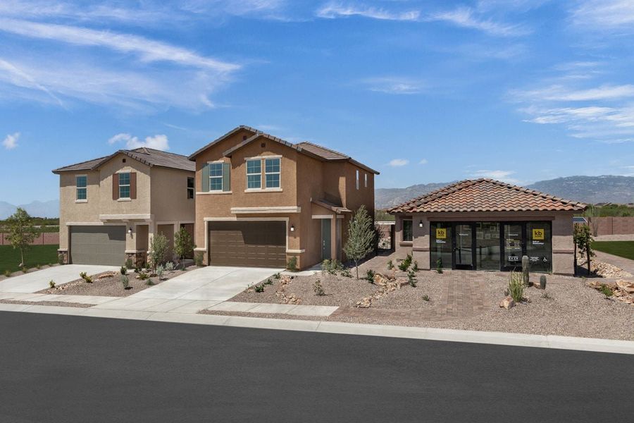 Front exterior of a home in the Founders Ridge community, located in Vail, AZ (Image 5).