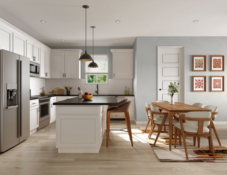 DSLD Homes - Hickory Cove - Dickson TN - Leland - Kitchen Rendering