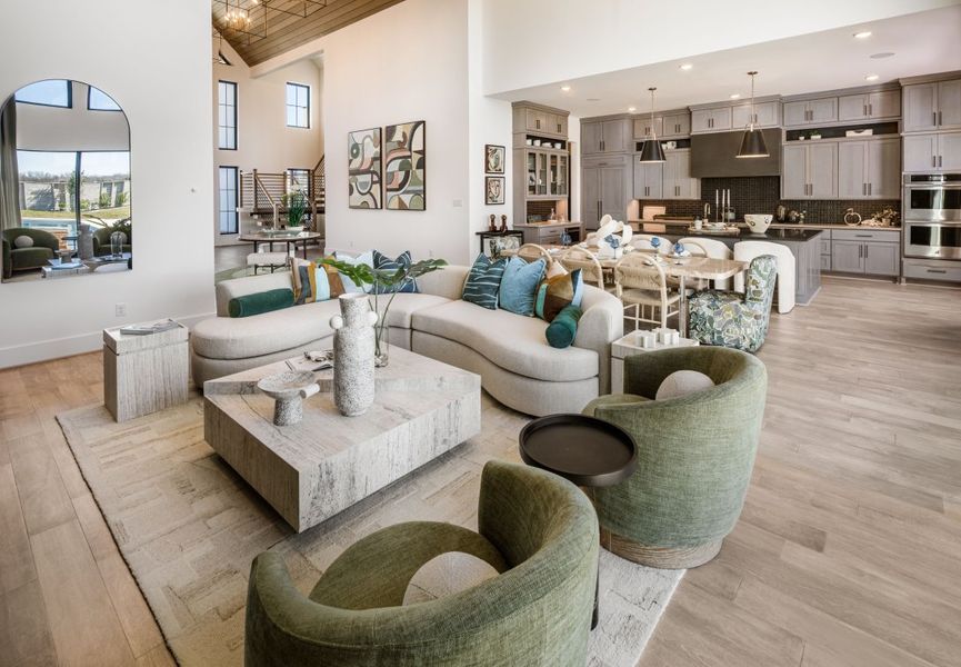 Furnished interior in a model home at Legacy in Friendswood (Image 7).