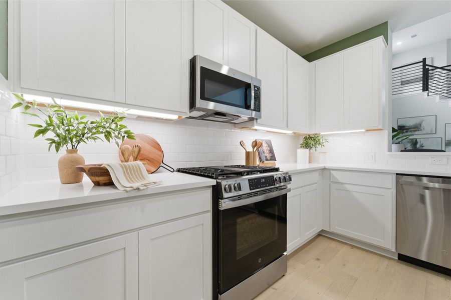 Furnished interior in a model home at Trails at Woodhaven Lakes in La Marque (Image 27).