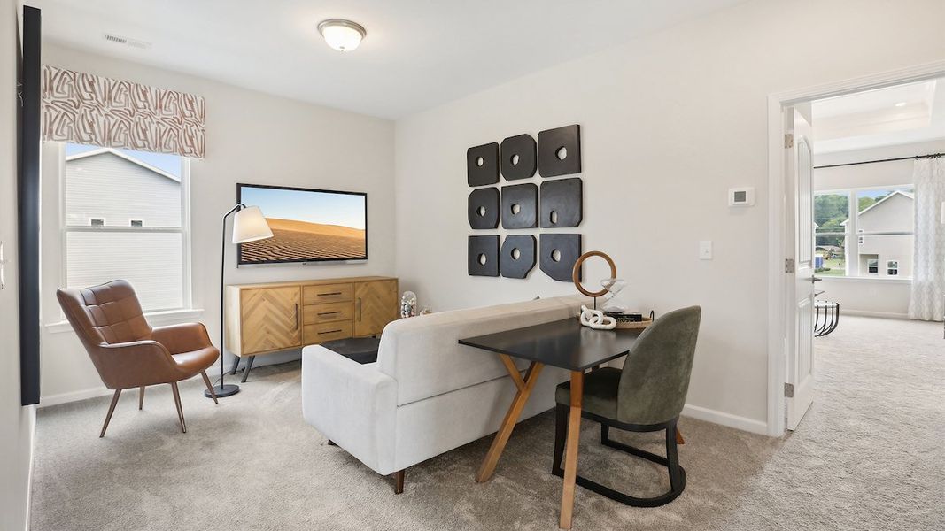Furnished interior in a model home at Stonebridge North in Macon (Image 24).