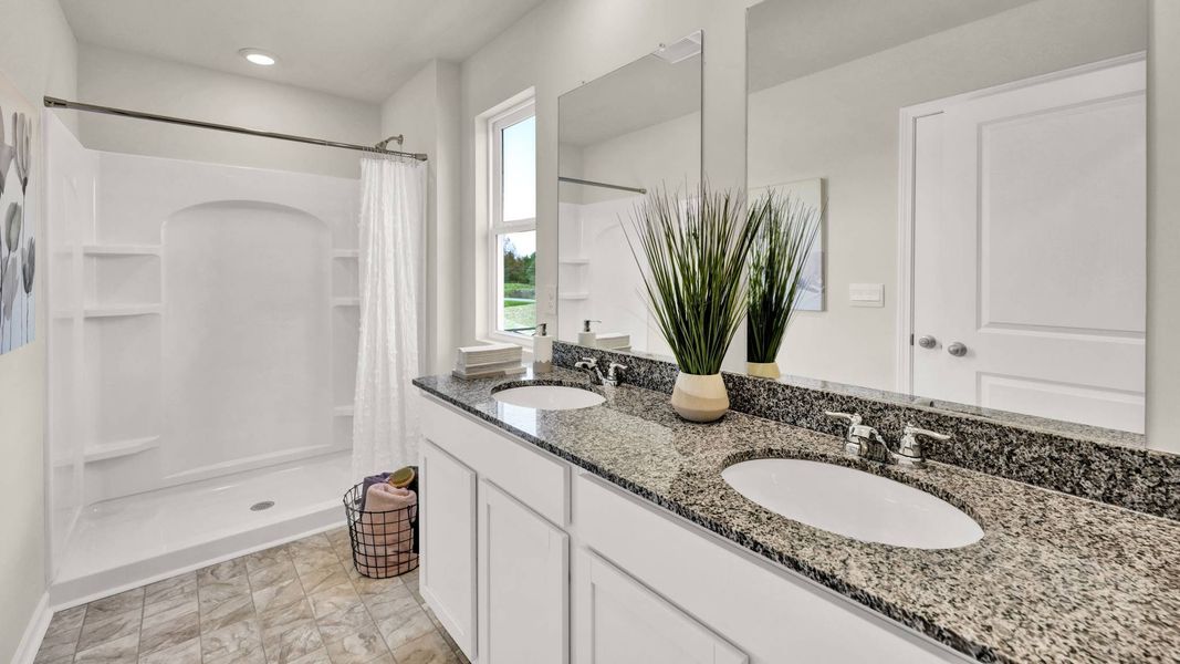 Furnished interior in a model home at Bayview at Harbor Crest in Ooltewah (Image 24).