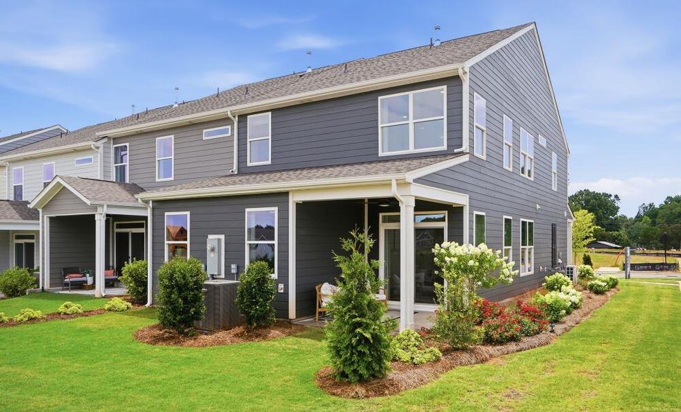 Exterior details of a home in Blythe Mill Townhomes, Waxhaw (Image 17). Exterior details of a home in Blythe Mill Townhomes, Waxhaw (Image 17).
