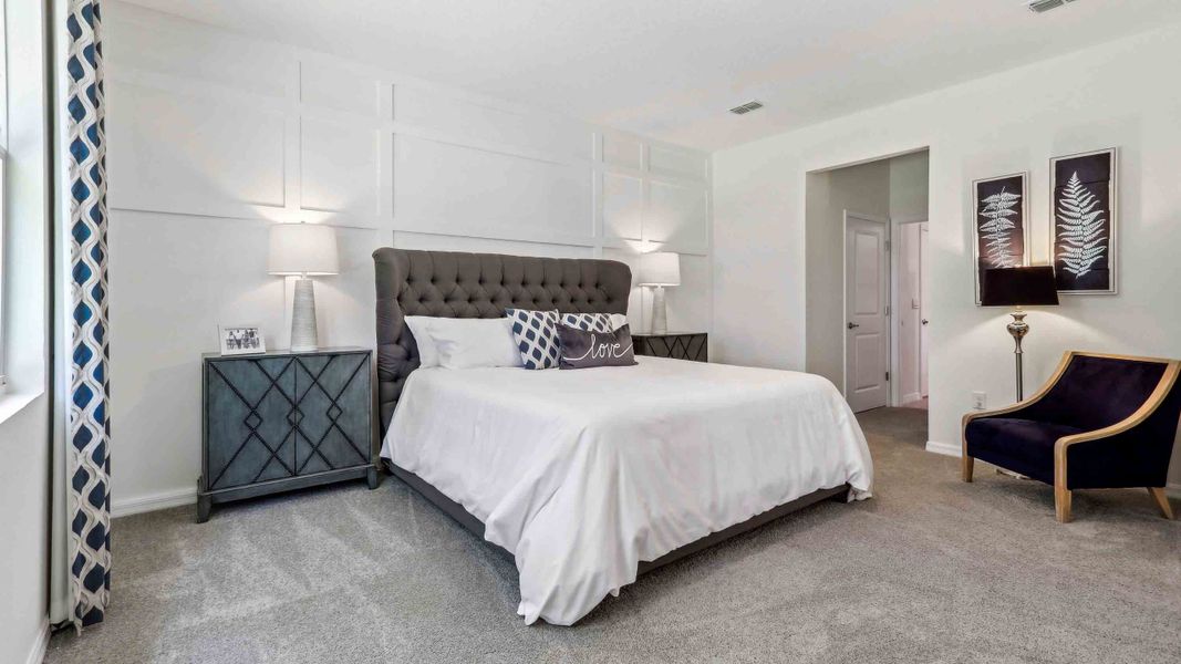 Furnished interior in a model home at Twisted Oaks in Wildwood (Image 12).