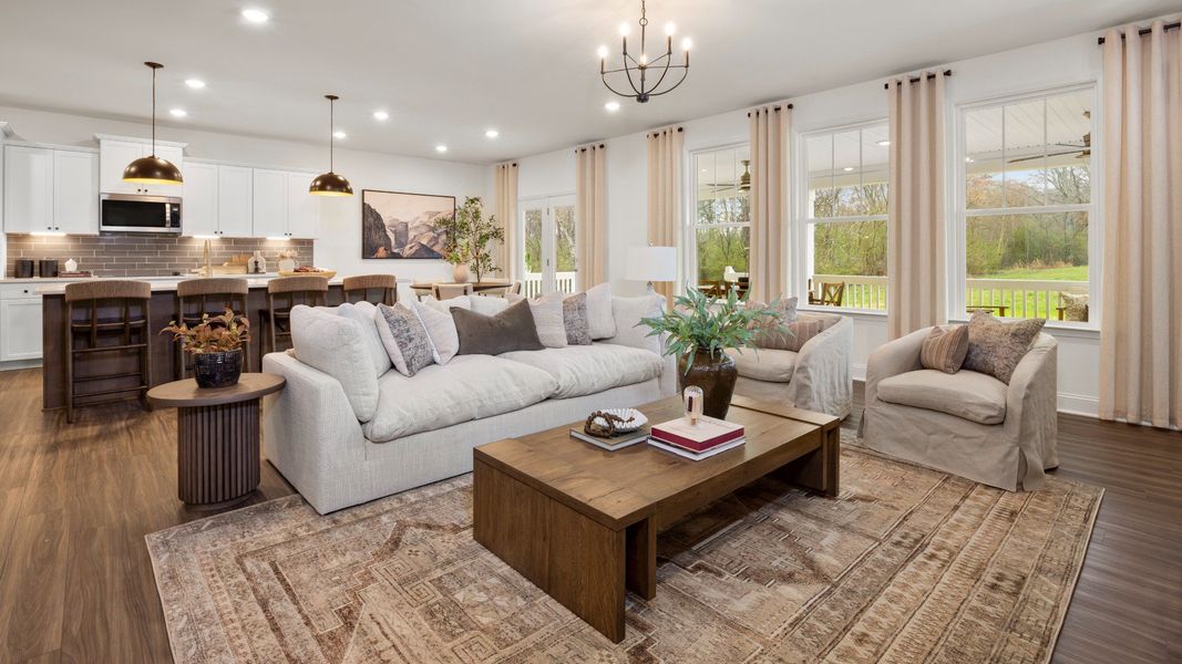 Furnished interior in a model home at Weldon Village in Knightdale (Image 4).