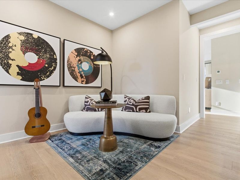 Furnished interior in a model home at Ascend in Charlotte (Image 22).