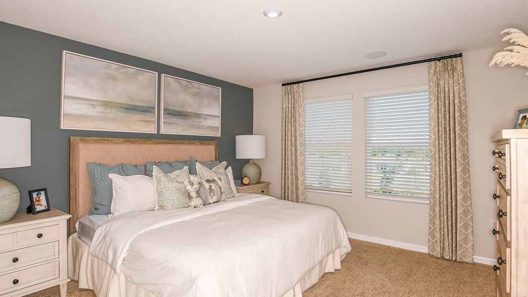 Furnished interior in a model home at Marion Creek in Haines City (Image 66).