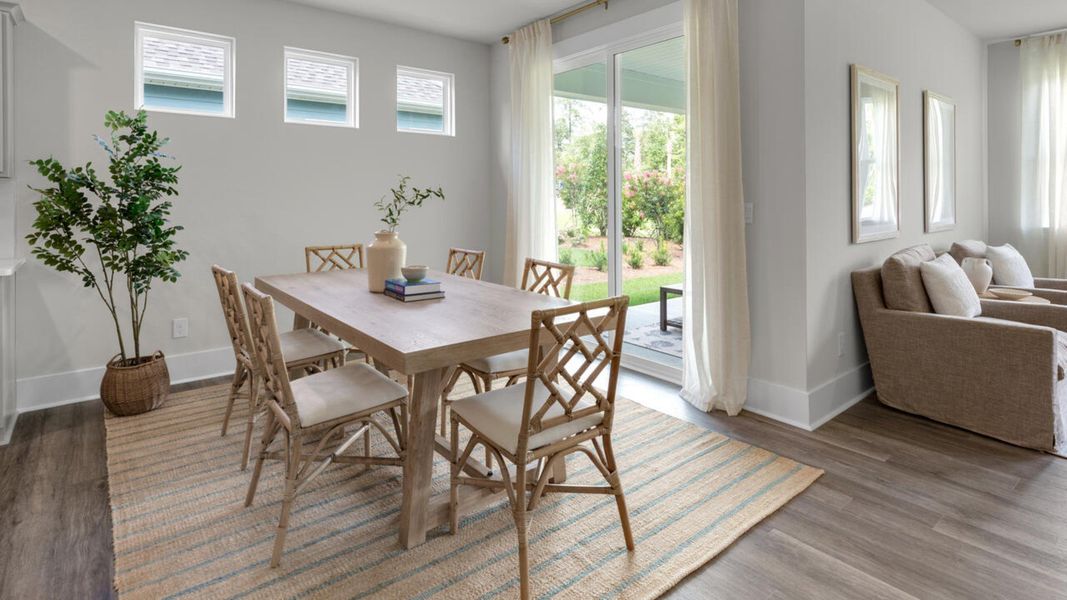 Furnished interior in a model home at The Grove at Blake Farm in Wilmington (Image 23).