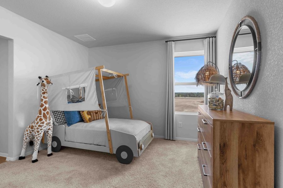 Furnished interior in a model home at Cascade in Liberty Hill (Image 28).