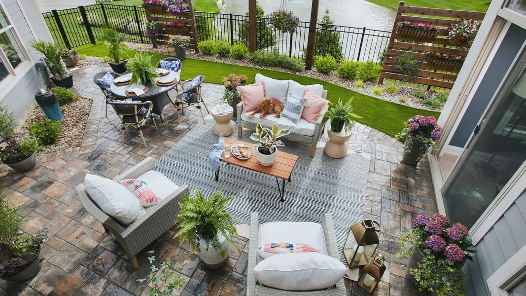 Exterior details of a home in The Courtyards on the Greenway, Matthews (Image 9).