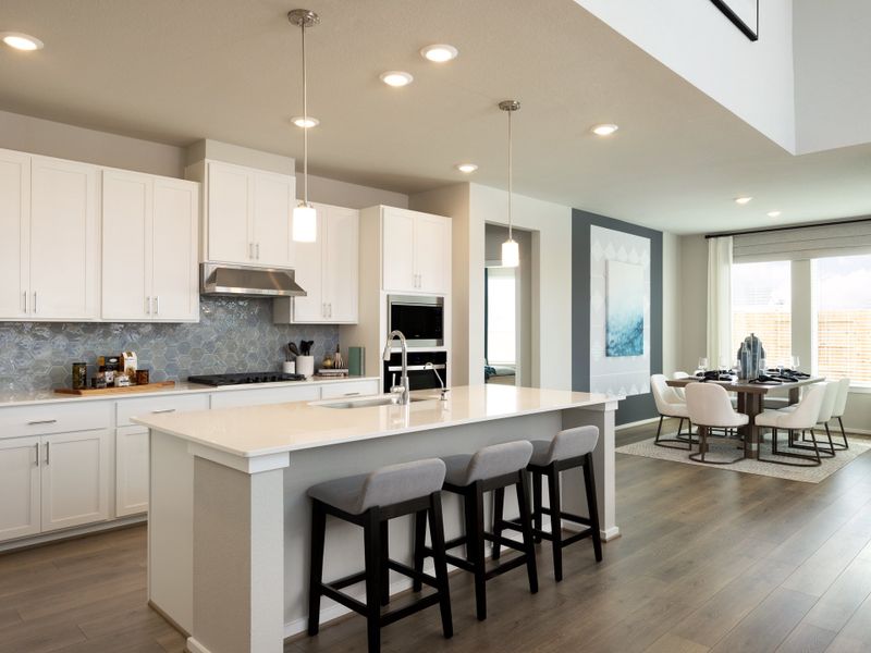 Furnished interior in a model home at Riviera Pines - Classic Series in Huffman (Image 9).