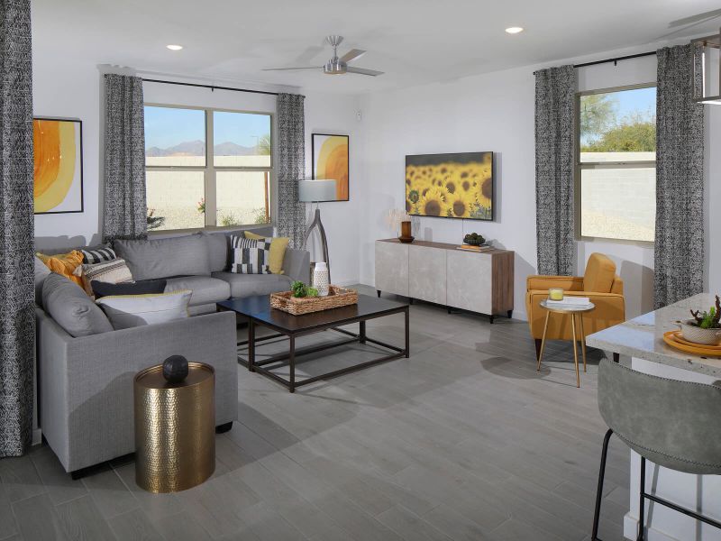 Enjoy game nights in the Lark floorplan's spacious great room.