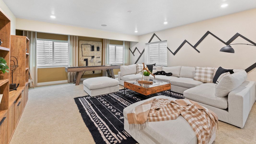 Furnished interior in a model home at Granary in Johnstown (Image 22).