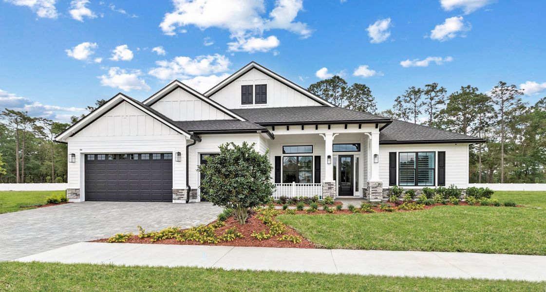 Front exterior of a home in the Sandy Bluff community, located in Yulee, FL (Image 4).
