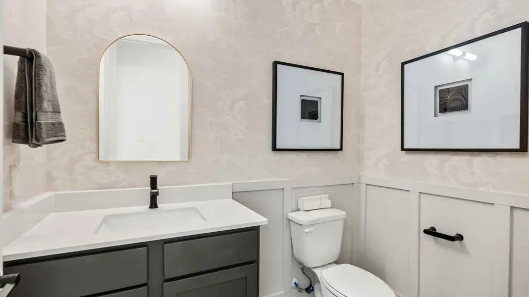 Furnished interior in a model home at Friendswood Trails 90' Homesites in Friendswood (Image 17).