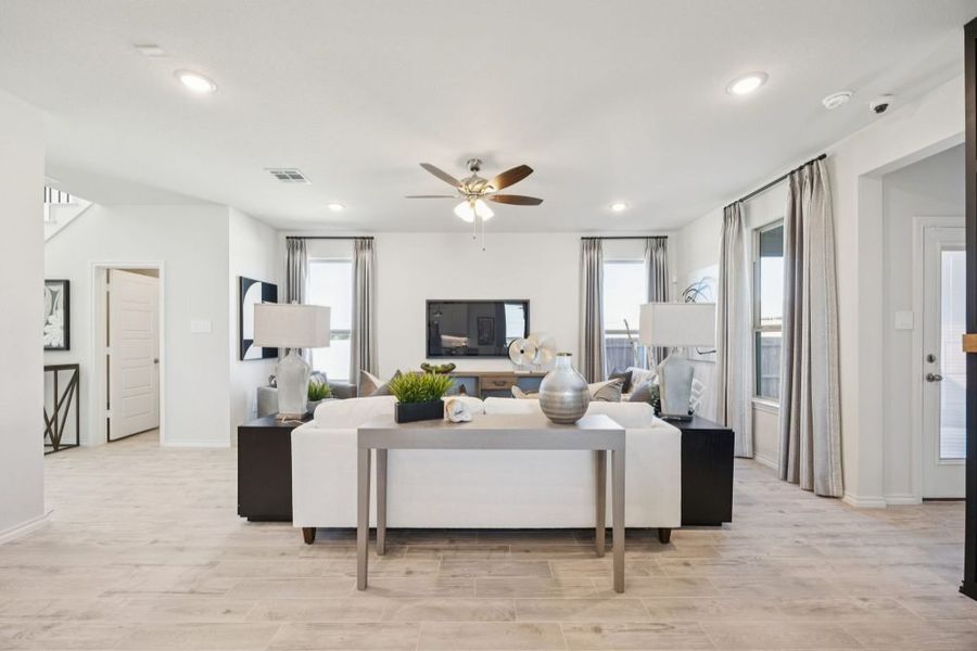 Furnished interior in a model home at Churchill in Anna (Image 6).