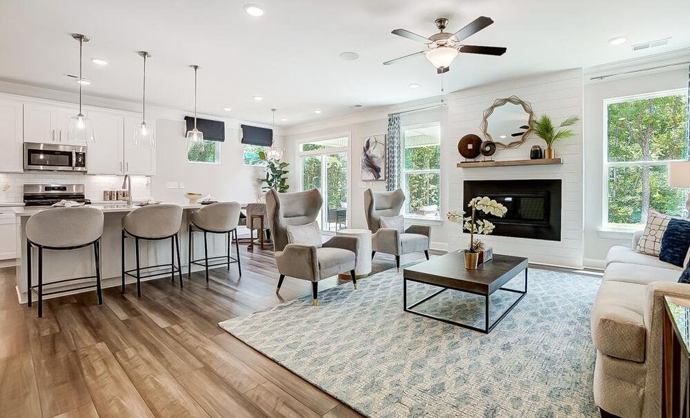 Furnished interior in a model home at Hancock Farms in Aiken (Image 9).