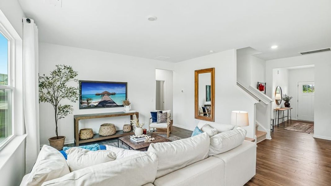Furnished interior in a model home at Hawley Glen in Lillington (Image 8).