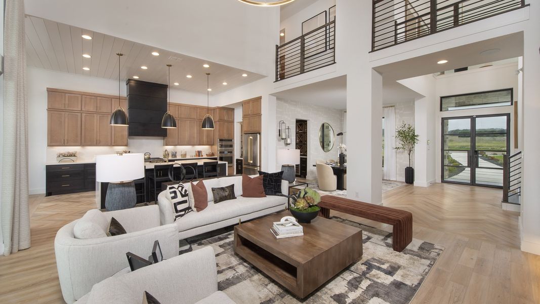 Furnished interior in a model home at George's Ranch Acre in Boerne (Image 11). Furnished interior in a model home at George's Ranch Acre in Boerne (Image 11).